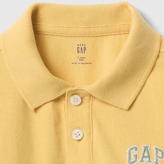 Gap男幼童2025春季纯棉logo撞色polo衫儿童装T恤美版744343