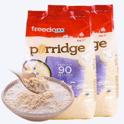 freedom FOODS 澳洲Freedomfoods麦片免煮早餐冲饮纯燕麦片食品1kg