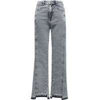 VEROMODA牛仔裤女夏季高腰九分复古街头风哥特感水洗324249003 J3G