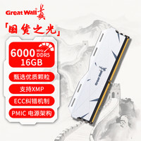长城 16G DDR5 6000 台式机内存条 电竞马甲条 适配黑神话悟空 DDR5 6000 16G 电竞游戏款