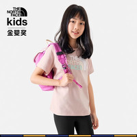 THE NORTH FACE 北面 童装男女童纯棉短袖T恤户外透气24春夏|88ME LK6/粉色 薄款 160cm XL（160/76）