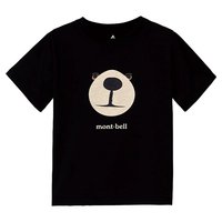 日潮跑腿mont·bell蒙贝欧WIC夏男女童宝宝卡通熊户外短袖速干T恤夏