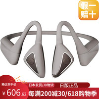 铁三角 骨传导耳机挂耳式无线蓝牙外长续航不入耳AI降噪高清通话ATH-CC500BT 灰色