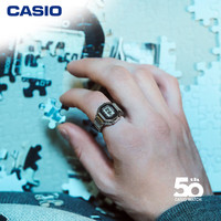 CASIO 50周年纪念款 戒指手表礼盒 液晶显示LED照明 CRW-001-1PR