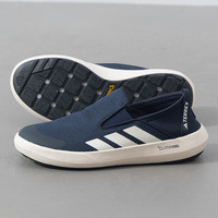 adidas阿迪达斯蓝色帆布鞋男鞋夏季溯溪鞋涉水鞋子一脚蹬穿脱运动鞋 JI3502 40.5