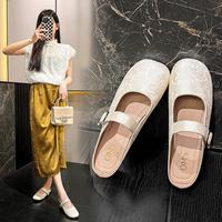 【国潮风】玛丽珍女单鞋2025柔软舒服平底鞋女半拖鞋