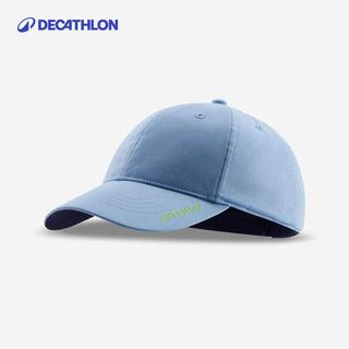 迪卡侬（DECATHLON）帽子青少年男童遮阳帽女童防晒鸭舌帽防晒帽棒球帽WSHA 天蓝色 均码