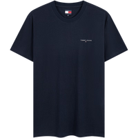 TOMMY JEANS 男士纯棉平纹针织宽松圆领短袖T恤