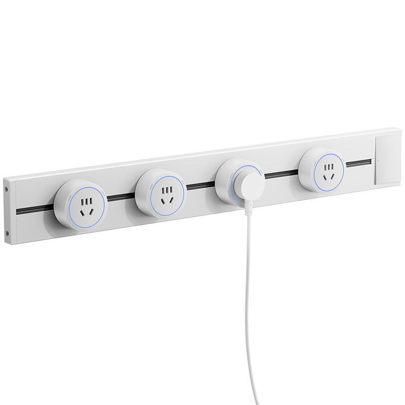 TEP国际电工 可移动轨道插座 带USB-C 灰色 60cm 排插