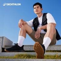 迪卡侬运动鞋男款春夏透气轻便跑鞋缓震抓地户外休闲鞋男IVX1 纯黑 39