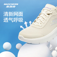 斯凯奇闪穿鞋丨闪步鞋跑步男女舒适耐磨厚底休闲健步一脚蹬运动鞋 女款-灰色/多彩色/GYMT150012 36.5