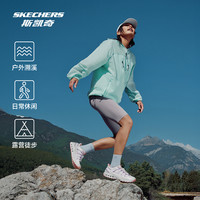 斯凯奇闪穿溯溪鞋2025春夏女子户外运动徒步鞋透气网面凉鞋 紫色/多彩色/PRMT 35