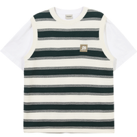 杰克·琼斯（JACK&JONES）男装夏新款简约纯棉针织T恤两件套宽松针织马甲短袖T恤男款224201 E49 常规 E49  175