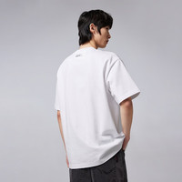杰克·琼斯（JACK&JONES）男装夏季男宽松圆领纯棉舒适刺绣印花上衣短袖T恤男款224201249   185