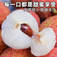 甜萌果蔬广东茂名高州白糖罂荔枝【JD/】甜荔枝新鲜水果盒子整箱 净重4.5-5斤手挑精品果【蕞划算】