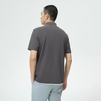 杰克·琼斯(JACK&JONES)男装夏季时尚潮百搭简约通勤休闲商务舒适速干Polo衫男224106 深灰色E02 常规 深灰色E02 2XL 190