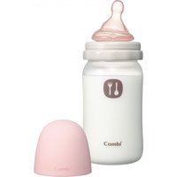 Combi 康贝 婴儿用奶瓶塑料制品240ml附带奶嘴粉色