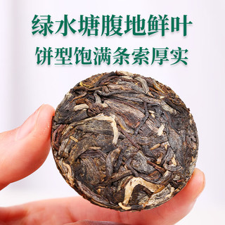 新益号冰岛老班章普洱茶生茶古树茶云南七子饼生普小包装茶叶自己喝礼盒 绿水塘礼盒装