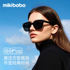 mikibobo 墨镜 2025网红款 韩版太阳镜 驾驶旅游必备骑行 男女通用 防UV400 C4038成人款-黑框黑灰片