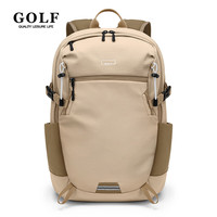 高尔夫(GOLF)双肩包男士运动背包女休闲旅行书包防泼水通勤出游背包【Q】 款式11-麦茶