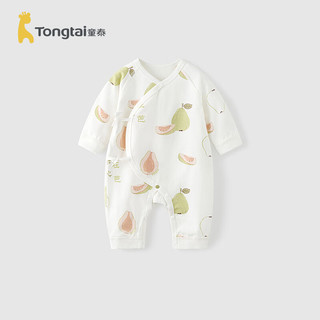 童泰婴儿连体衣春秋季纯棉新生儿衣服初生宝宝蝴蝶哈衣爬服和尚服