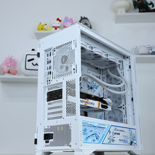 NKZK爱国者K1吹雪diy机箱神光同步灯板UV喷印图案 支持4090竖装显卡360水冷机箱来图 星光女神【机箱四面+三灯板】 【2023加强升级版】支持来图