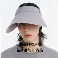 VVC防晒帽女三折帽夏季防紫外线空顶帽户外骑行遮阳帽 曜石黑 均码 