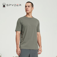 SPYDER男子TRAINING春季圆领短袖运动上衣T恤24ES485M 黑色 M (尺码偏大拍小一码)