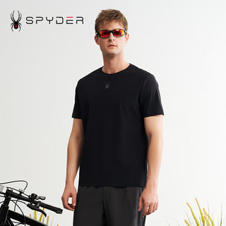 SPYDER夏季男子TRAINING透气户外休闲运动短袖T恤24ER471M 炭灰色 XL (尺码偏大拍小一码)