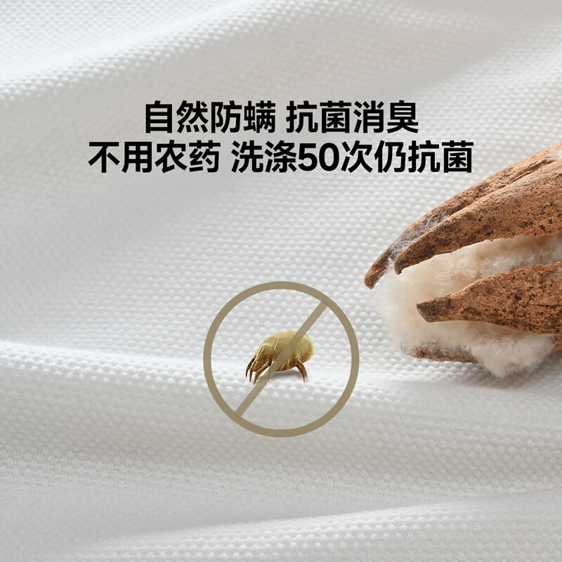 上纺拾柒棉 天然抑菌防螨 落肩袖短袖T恤