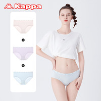 KAPPA卡帕内裤女3条装202540s棉质低腰3A抑菌平角女士内裤 混色05【提花棉KP4K01】 3条 L