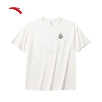 安踏户外速干T丨大地之壳短T吸湿透气短袖t恤男25年夏运动上衣 【冰肤抗菌】象牙白8102-1 S