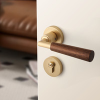 烁盾 sorwduerm 810-106 新中式复古门锁 35-45MM 拉丝金