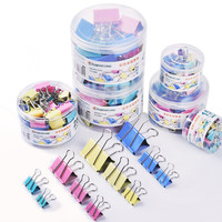 创易 黑色长尾夹 19mm 40个