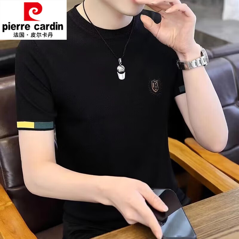 POLO刺绣金H黑色