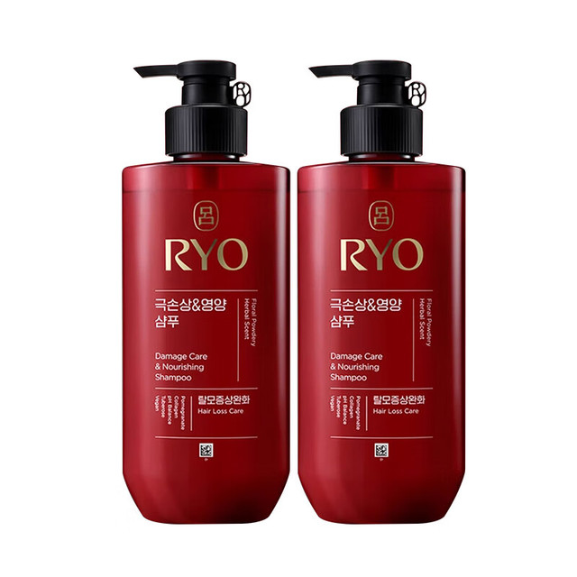 Ryo 吕 新款红吕损伤修护洗发水 480ml*2 爱茉莉滋润修护洗发露