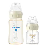 舒婴 防胀气玻璃奶瓶套装 120ml+200ml+S/M/SS码勺