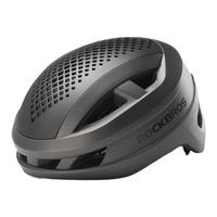 洛克兄弟 自行车头盔一体成型骑行头盔男女山地公路车帽带尾灯