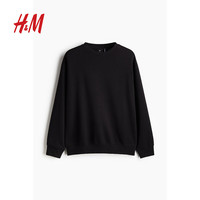 H&M【 Thermolite®】男装女装卫衣宽松美式圆领长袖1116080