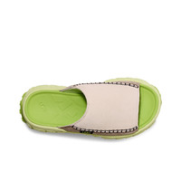 UGG夏季男女同款舒适露趾休闲厚底轮胎底拖鞋明星同款 1152680 CCT | 陶土褐白色/毛毛虫绿色 37