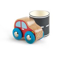 Hape【出口转内销】儿童早教玩具胶带公路和汽车男女孩E0463