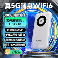 迅优 随身wifi5g无线wifi免插卡全国通流量2024款移动车载双频路由器上网宝卡笔记本电脑随行网络