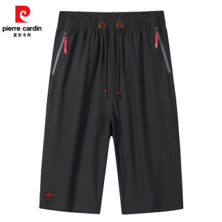 pierre cardin 皮爾·卡丹 皮爾卡丹七分褲男士夏季黑色 2XL
