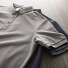 MUJI 無印良品 300g重磅polo衫男女式夏季新款简约polo衫品质通勤男装 黑色 S 95-115斤