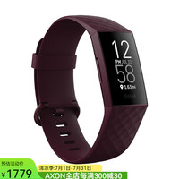fitbit Charge 4 智能手环 深红色 硅胶表带（心率、GPS）