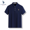 U.S. POLO ASSN. 美国马球协会 polo衫男短袖夏季商务休闲翻领男装上衣t恤 深藏青 2XL 2XL-180-170斤左右