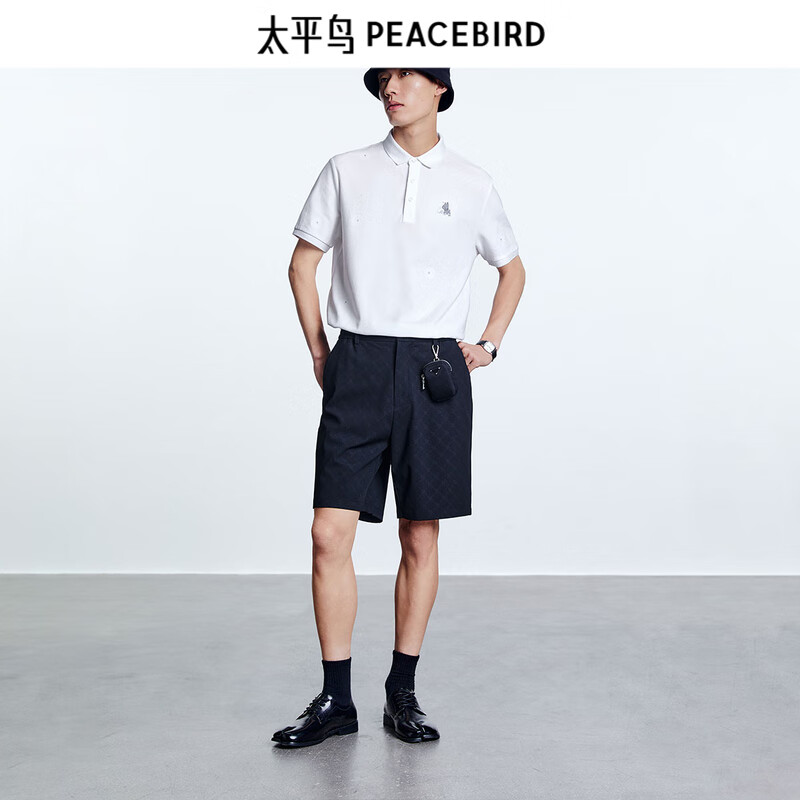 白色修身凉感POLO B1DBD2227
