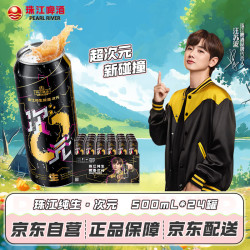 珠江啤酒 次元纯生啤酒 500ml*24听