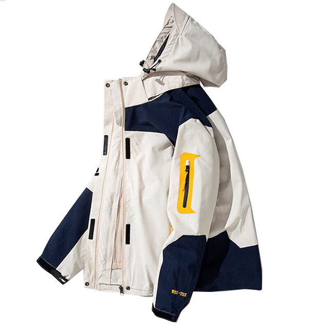移动端、京东百亿补贴：吉普 三合一加厚两件套 552/冲锋衣男白色 XL