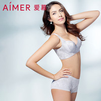 爱慕（Aimer）爱慕内裤女士中腰平角性感提花棉质底裆内裤AM23571 肤色 S 160